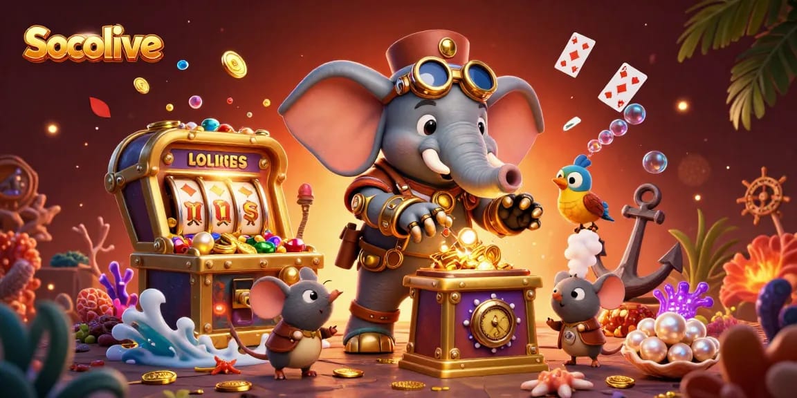 Socolive enhances your gaming experience with vibrant, engaging scenes of steampunk fun and excitement.
