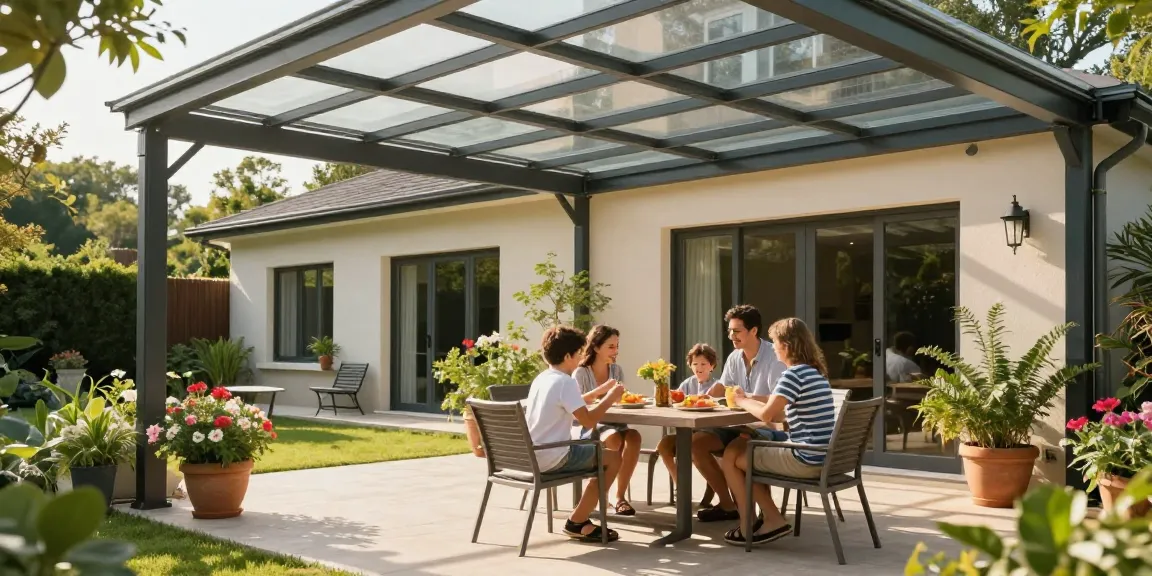 Moderne Terrassenüberdachungen bieten Schutz und Schönheit für den Außenbereich.