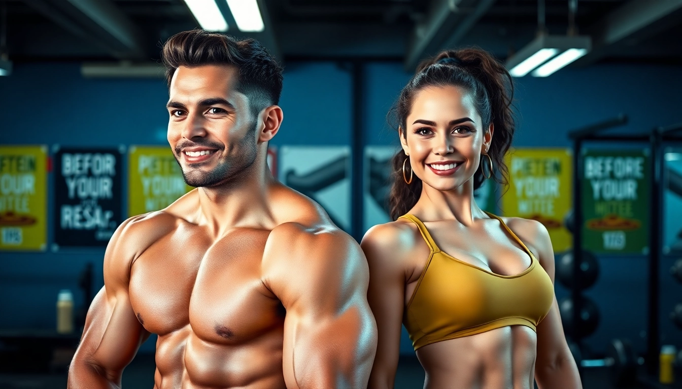 Vorher-Nachher Vergleich von Testosteron-Veränderungen bei Athleten im Fitnessstudio.