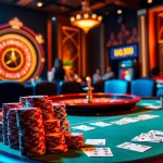 Engaged players at a high-stakes poker table in a luxurious U888 com casino scene.