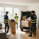 Effizientes Team führt Fachgerechte Entrümpelung in Münster durch und beseitigt Unordnung aus einer Wohnung.