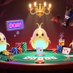 Erleben Sie zoccer casino freispiele in einer fantastischen 3D-Casino-Illusion mit grünen Pokerfeldern und strahlenden Spielern.