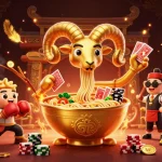 Engage in thrilling gambling action at sunwin with a dynamic 3D illustration showcasing vibrant characters.